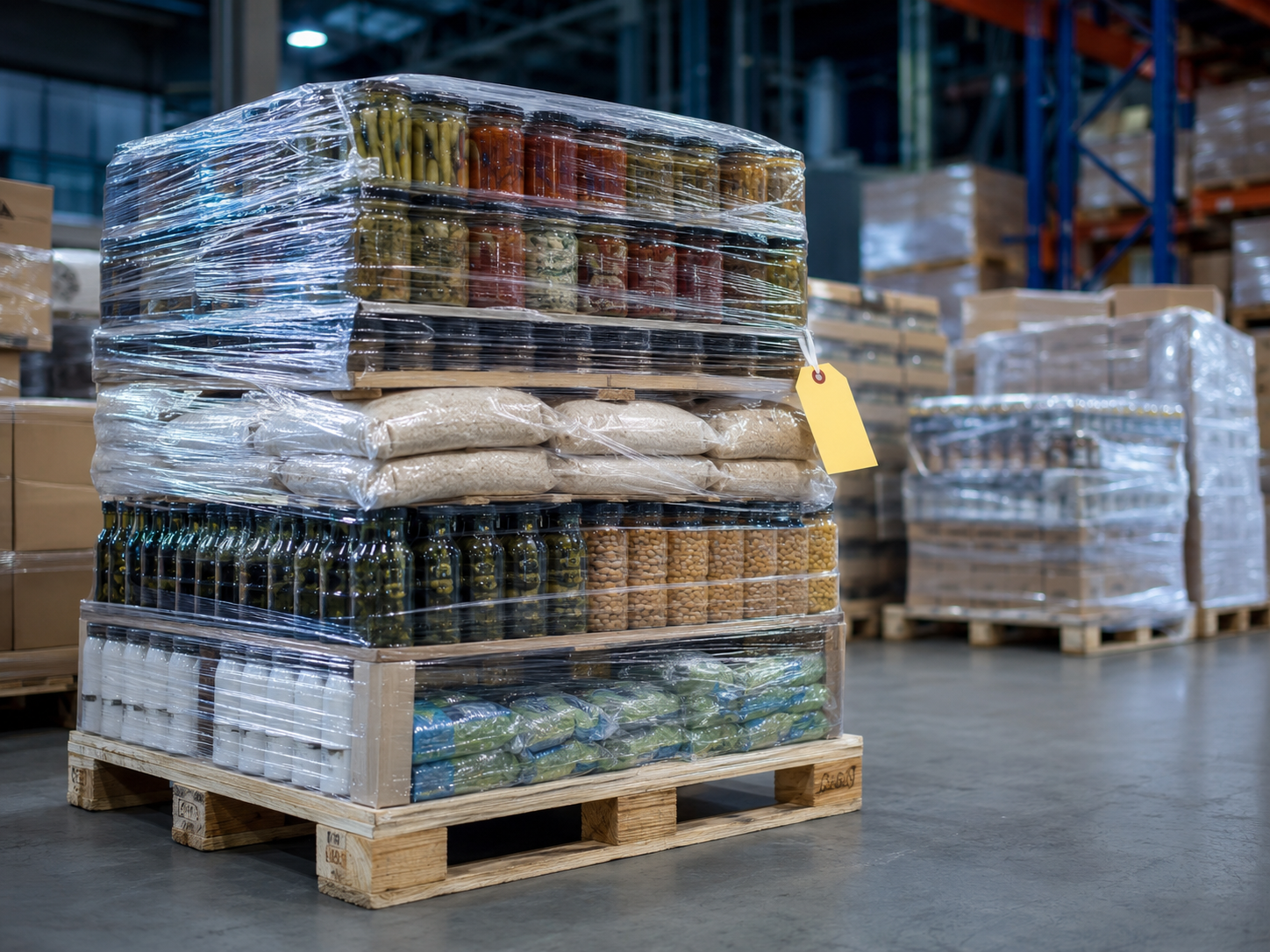 Detained processed food products awaiting pesticide residue sampling under FDA Import Alert 99-08