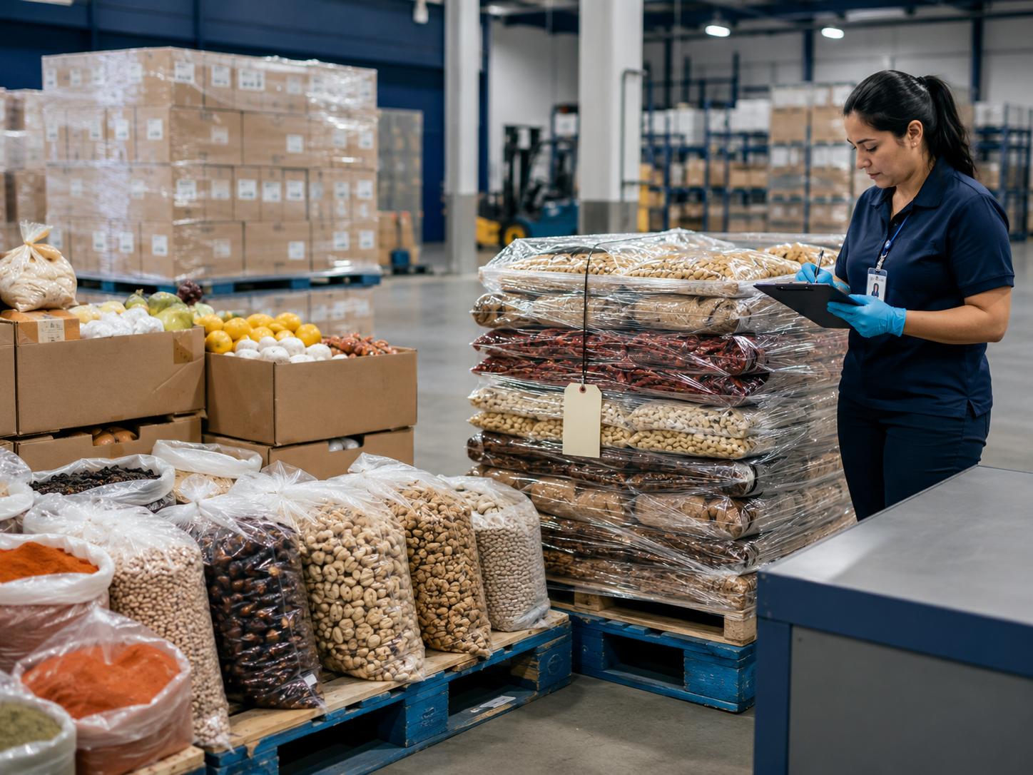 Detained imported food products awaiting Salmonella sampling under FDA Import Alert 99-19