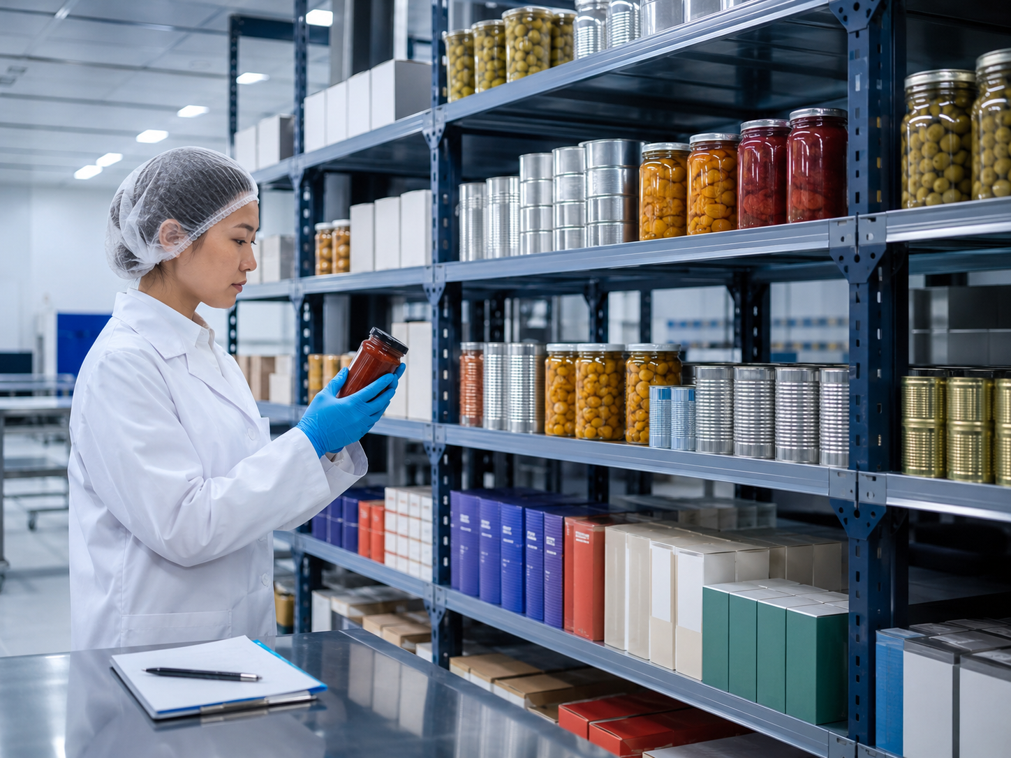 Imported processed and packaged foods at an inspection facility subject to FDA detention testing