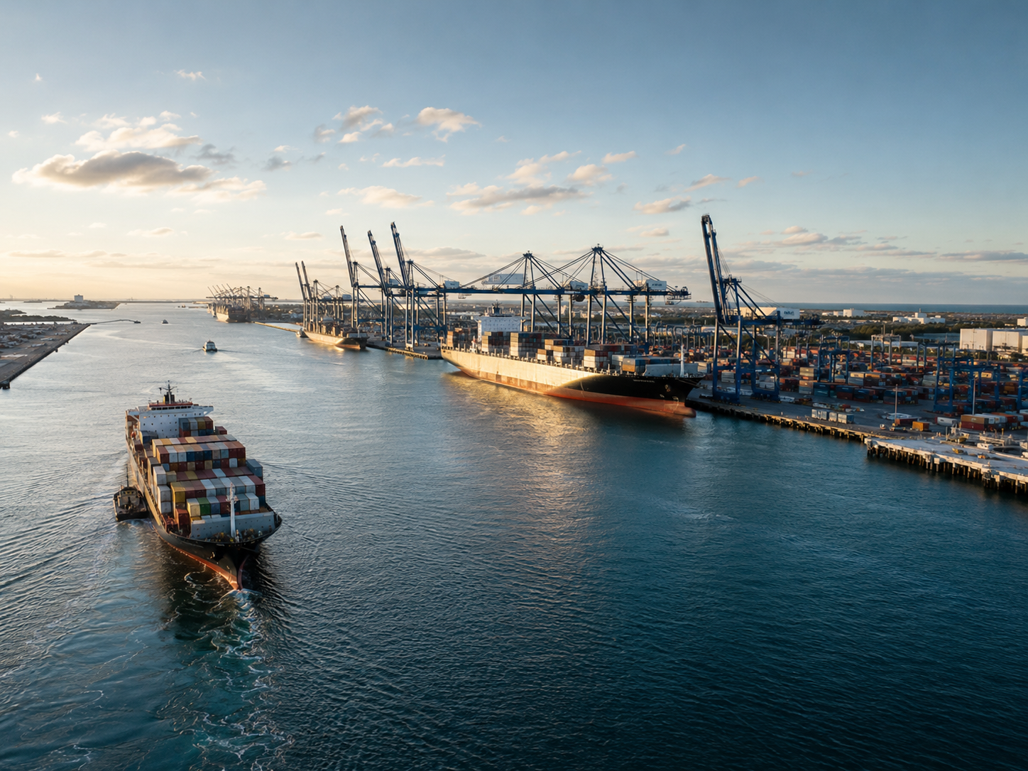Container terminals at the Port of Houston where FDA reviews imported shipments
