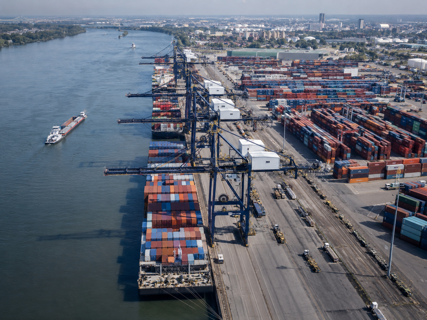 Container terminals at the Port of Savannah where FDA reviews imported shipments